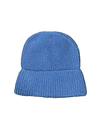 Unisex Tam Kalıp İnce Sakallı Triko Bere - Indigo